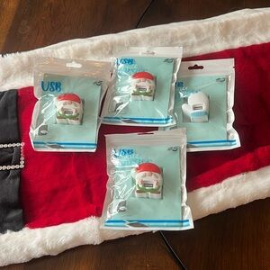 Christmas USB wall chargers